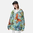 thumbnail image 3 of Lsque Retro Seamless Flying Butterflies UPF 50+ Lightweight Sun Protection Men's Women's Long Sleeve Shirt, Hoodie Performance -X-Large, 3 of 9