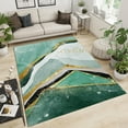 thumbnail image 1 of Green Golden Mountains Wild Goose Area Carpet, Ink Texture Chinese Style Art Printed Rugs, Comfortable Soft Breathable with Non-Slip Backing for Living Room Bedroom Study Office5 x 6ft, 1 of 7