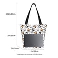 thumbnail image 3 of Pofeuu French Bulldog3 Print Women Fashion Shoulder Handbags Top Handle Satchel Bags Tote Shoulder Shopping Bag Stylish Canvas Tote Bag, 3 of 6