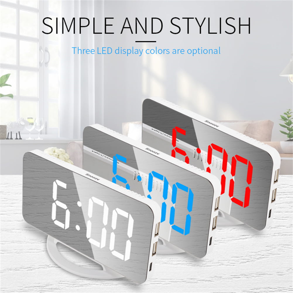 Details about   Sharp Electric Digital Dual Alarm Clock Battery Backup LED Large Display Snooze 