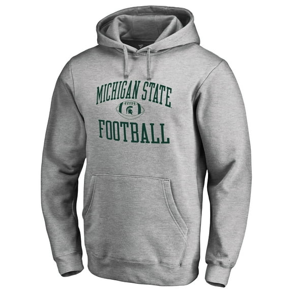 Men's Heather Gray Michigan State Spartans First Sprint Pullover Hoodie