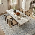 thumbnail image 7 of SIXHOME 6'x9' Area Rugs for Living Room Washable Rugs Ombre Vintage Floral Living Room Rug Aesthetic Carpet Soft Large Rugs for Bedroom Dining Room Office Retro Home Decor Blue, 7 of 7