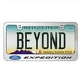 thumbnail image 2 of Ford Expedition in 3D American-Made Mirror Chrome Metal License Plate Frame, 2 of 8