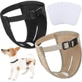 thumbnail image 1 of 2 Dog Diaper Harnesses 6 Sanitary Pads Adjustable Protective Pants (xs), 1 of 5