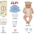 thumbnail image 4 of BABESIDE 20" Reborn Dolls Soft Cloth Body Dolls Girl with Gift Box for Kids Age 3+, 4 of 5