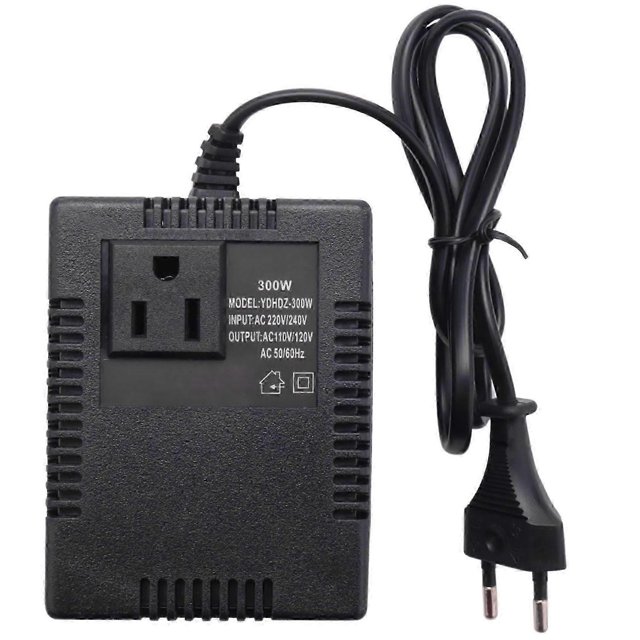 300W 220/240V To 110/120V Ac Travel Voltage Transformer Converter Eu Plug