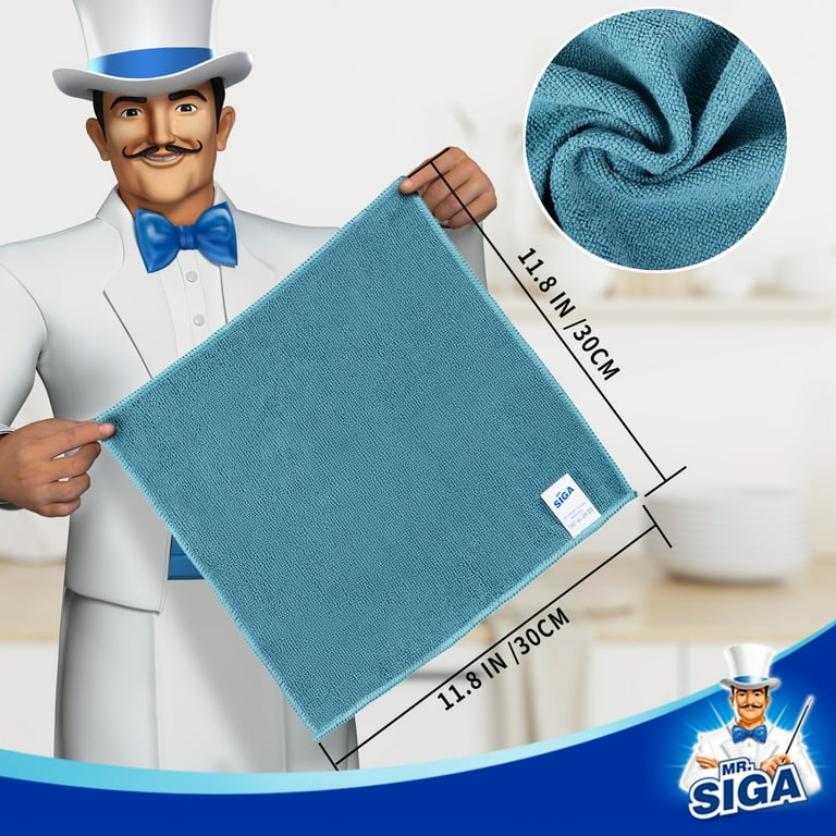MR.SIGA Microfiber Cleaning Cloth, 50 Pack, 11.8-Inch photo 4