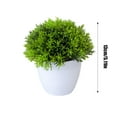 thumbnail image 2 of Artificial Bonsai Tree - Small Fake Potted Plants for Indoor Decor, Realistic Desktop Miniascape with Green Grass and Bamboo Leaves for Home, Office, and Table Centerpieces, 2 of 5