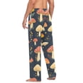 thumbnail image 3 of FORMRS Mens Pajama Pants with Pockets Sleepwear Lounge Bottoms Sizes S-2XL, Black Mushroom Pattern, 3 of 7