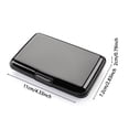 thumbnail image 2 of Men Women RFID Blocking Anti-Theft Wallets Aluminum ID Card Case Coin Purse RFID Wallet Credit Card Holder ROSE RED, 2 of 8