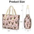 thumbnail image 3 of Tote Bag for Women - German Shepherd and Flowers Shoulder Bag - Large Utility Work Duffle Bag with Zipper Handbag for Travel, Work, Sprots, 3 of 5