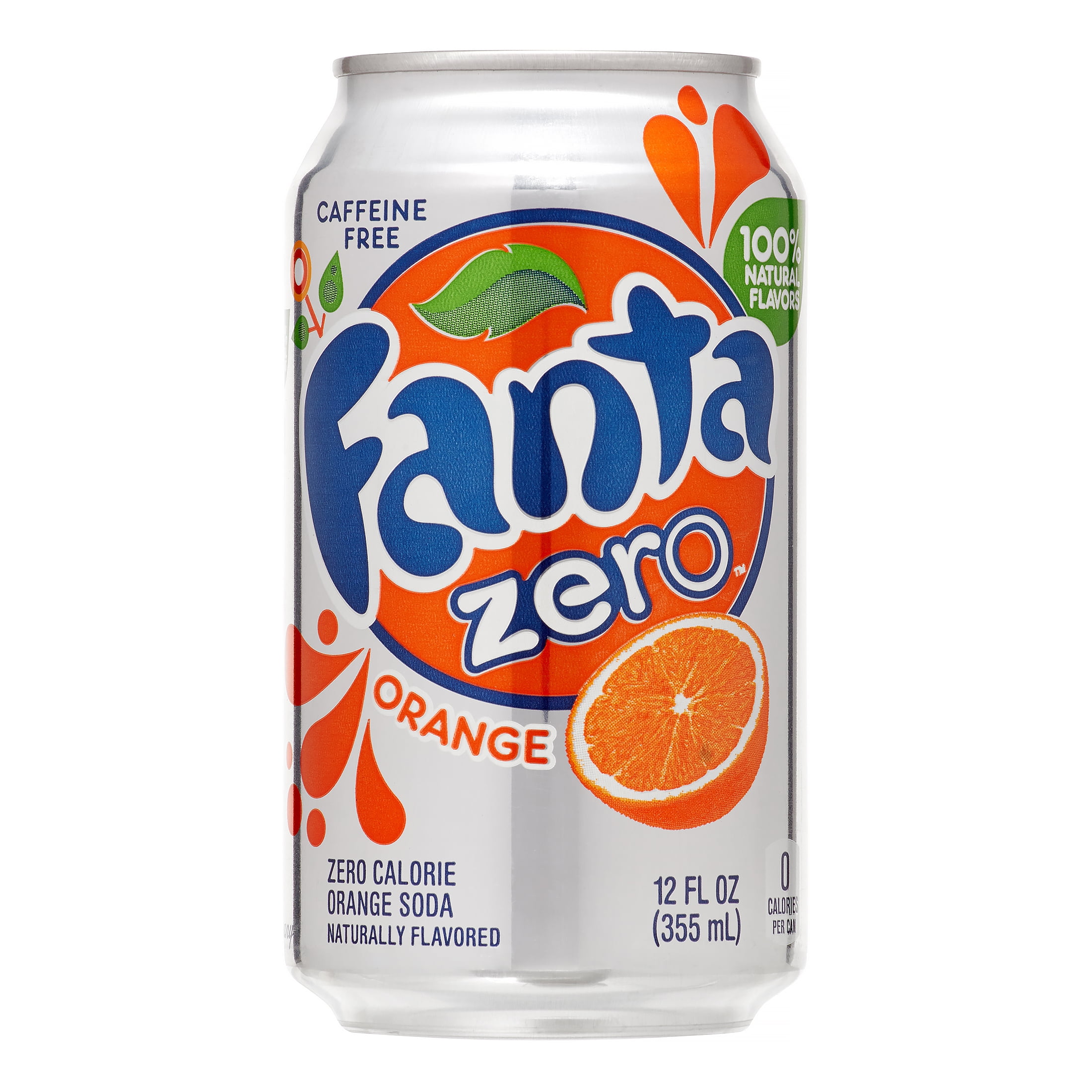 Fanta Zero Calorie Orange Soda, 12 Fl. Oz., 12 Count
