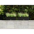thumbnail image 4 of Veradek Pure Series Window Box 25" Plastic Planter 2-Pack Black, 4 of 7