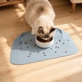 thumbnail image 7 of Half Enclosed Pet Feeding Mat Thickened Leather Dog Bowl Mat Non Slip Waterproof Oil Proof Pet Food Placemat For Dogs Cats Floor Protection, 7 of 7