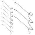 thumbnail image 1 of Nestingho 12 Pcs Crochets de Panneau à Chevilles Style Simple Argent pour Atelier Capacité de Charge, 1 of 8