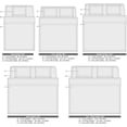 thumbnail image 4 of GFDYREE 144 Thread Count 100% Cotton Percale Solid Sheet Set with Pillowcase Featuring Deep Pocket Solid Sheet Set with Cool Touch (Lt Grey, Cotton Twin), 4 of 7