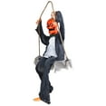 thumbnail image 5 of Northlight Animated Swinging Pumpkin Man Halloween Decoration - 30", 5 of 9