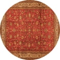 thumbnail image 1 of Ahgly Company Indoor Round Persian Orange Traditional Area Rugs, 8' Round, 1 of 1