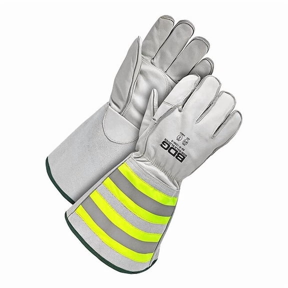 Bdg Cut-Resistant Leather Gloves, Cut Level A7 ,Uncoated ,2XL 1 PR 60-9-1290-X2L