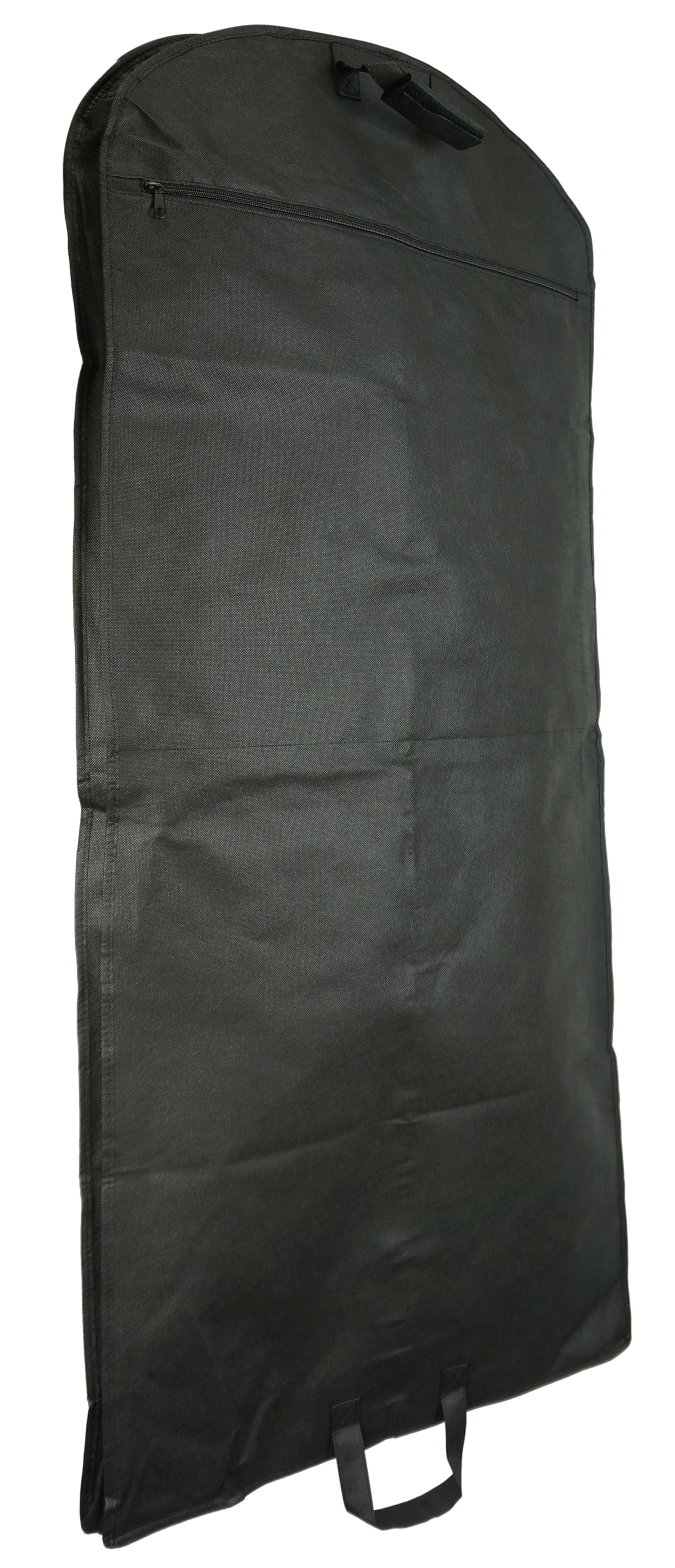 K-Cliffs 48” Basic Garment Bag Cover for Dresses, Linens, and Suits, Black, Polyester