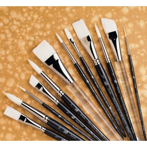 Princeton Artist Brush Short Handle Angular Shader Brush (Set of 2