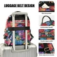thumbnail image 3 of FORMRS Mini Backpack Purse for Women Travel Daypack Casual Shoulder Bag, Serene Floral Pattern, 3 of 7