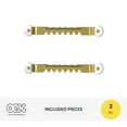 thumbnail image 5 of (3 pack) Ook Sawtooth Picture Hangers, Small Mirror Hangers, Steel, Brass, Gold, 2 pack, 5 of 13
