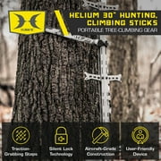 Hawk COMBAT Hang-On Hunting Tree Stand w/ Set of 3 Helium Climbing Sticks