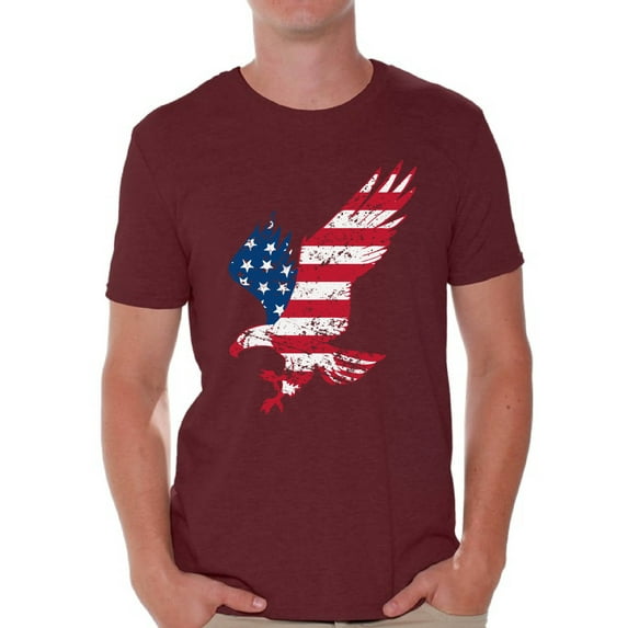 Awkward Styles Veteran Shirt Veteran Mens T-Shirt Veteran T Shirt for Men Eagle American Flag Shirt Eagle T Shirt for Veteran US Veteran Clothes American Flag Shirt American Pride T Shirt for Veteran