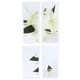 thumbnail image 1 of 4 Piezas Pintura de Pared Flor Arte de Pared sin Marco Pintura Decorativa Obra de Arte Oficina en Casa Dormitorio Decoración ANGGREK Otros, 1 of 8