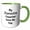 Green/White, variant on 3drose, My Favorite Coworker Gave Me This, White Background, Black Lettering, 15oz Two-tone Black Mug