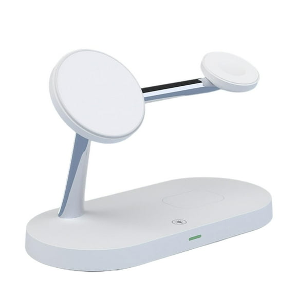 Cargador inalámbrico magnético de 15 W para Apple Watch iWatch 1/2/3/4/5/SE/6 blanco