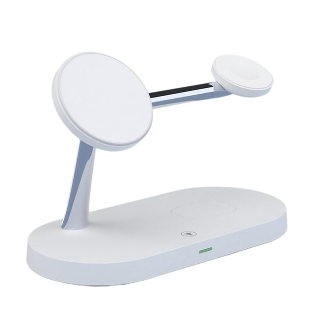 Cargador inalámbrico magnético 3 en 1 de 15 W para iPhone 12/11/11 Pro/11 Pro Max/XS blanco