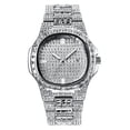 thumbnail image 1 of Reloj de cuarzo para hombre, reloj de pulsera de acero para hombre, reloj de diseño clásico de moda dorado para hombre, 1 of 3