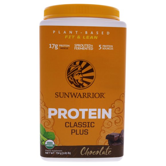 Classic Plus Protein - Chocolate by Sunwarrior for Unisex - 26.4 oz Dietary Supplement