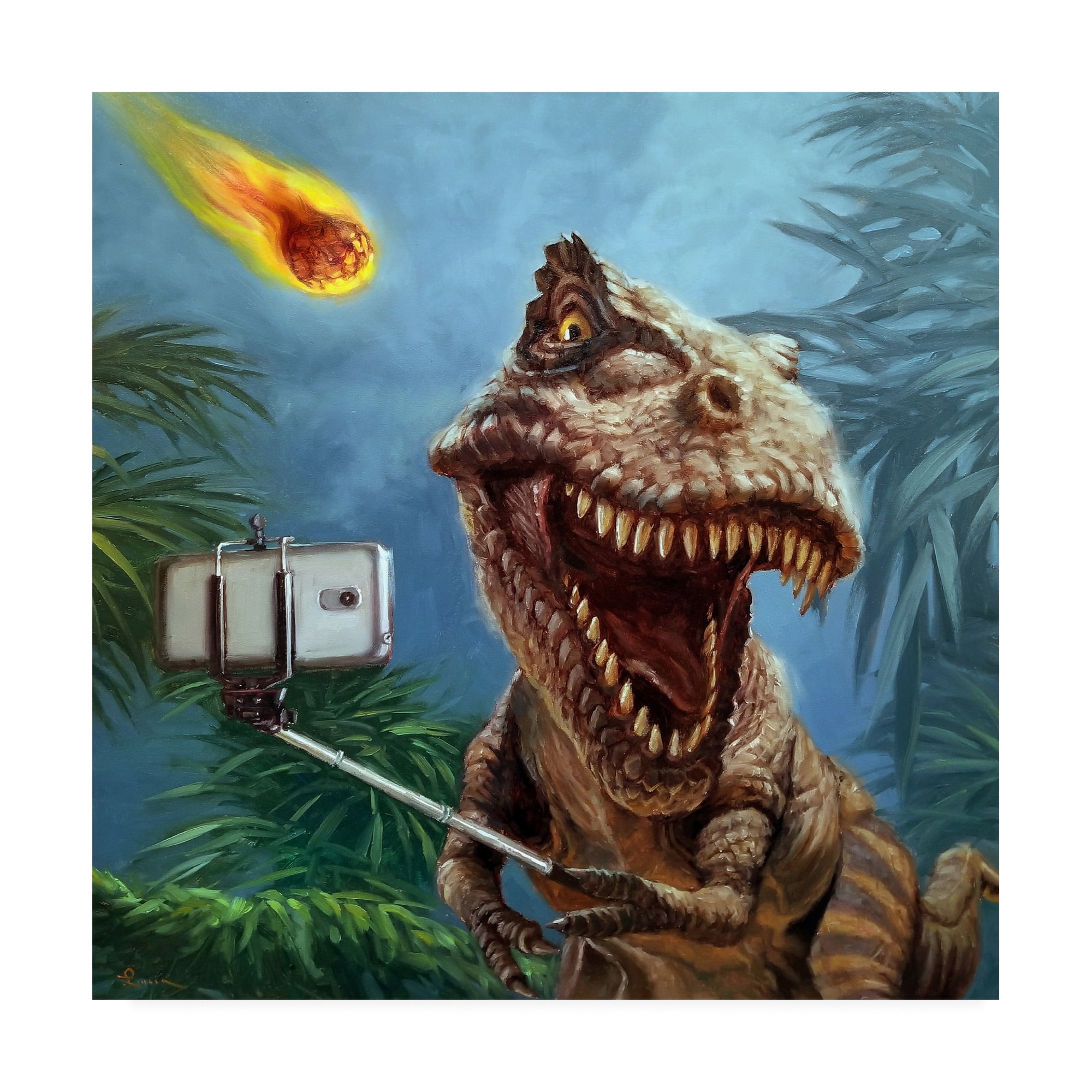Trademark Fine Art 'Last Selfie' Canvas Art by Lucia Heffernan