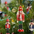 thumbnail image 6 of Ornativity Nutcrackers Hanging Ornament Figures Christmas Mini Wooden King, Soldier Nutcracker .09LB, 6 of 7