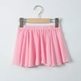 thumbnail image 4 of GYRATEDREAM Toddler Baby Girls Ballet Wrap Skirt Kids Chiffon Solid Color Pull-on Elastic Waist Dance Skirt Ballet Dancewear Pink for 3-14Y, 4 of 5