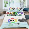 thumbnail image 2 of El Mundo de Dandy Conjunto de sábanas temático, trío de piezas, cómodo y amigable con la piel, diseño único, regalo de decoración para el hogar para familiares, amigos y fans,135cm *200cm, 2 of 6