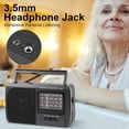 thumbnail image 3 of Portable AM FM SW Radio, Retro Transistor Radio, Personal Radio Shortwave Design with 3W Speaker, 3.5mm Headphone Jack,Battery Operated for Home,Outdoor,Emergency Survival,Perfect Gift for Senior,kid, 3 of 7