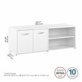 thumbnail image 2 of Studio C Low Storage Cabinet with Doors in White - Engineered Wood, 2 of 8