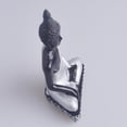 thumbnail image 3 of Estatua de Buda meditando de resina pintada   Luck Plata Gloria Escultura de Buda de resina, 3 of 9