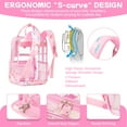 thumbnail image 5 of Soda Candy Clear Backpack Heavy Duty Stadium Approved PVC School Transparent Backpacks, Pink Unicorn, 5 of 8