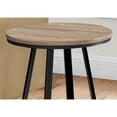thumbnail image 3 of HomeRoots 489669 22 in. Round End Table, Black & Dark Taupe, 3 of 5
