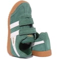 thumbnail image 4 of Gola Classics Harrier Velcro Kid's Classic 2 Hook And Loop Strap Sneakers In Green Size 3, 4 of 6