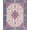 Blue Pink Ivory, Pattern 1, variant on ODIKA Medallion Oriental Vintage Floral With Maximalist Vine Border Stain Resistant Low Profile for Dorm Room, Small Living Apartment
