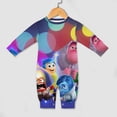 thumbnail image 4 of Animated Inside Out Baby Rompers One-Piece Long Sleeve Jumpsuit Bodysuits Newborn Infant Toddler Outfit Kid Clothes Sets, 4 of 8