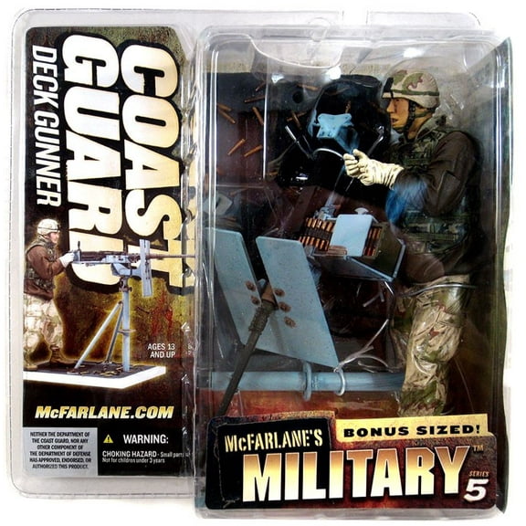 McFarlane Military Series 5 Coast Guard Deck Gunner Action Figure [Random Ethnicity]