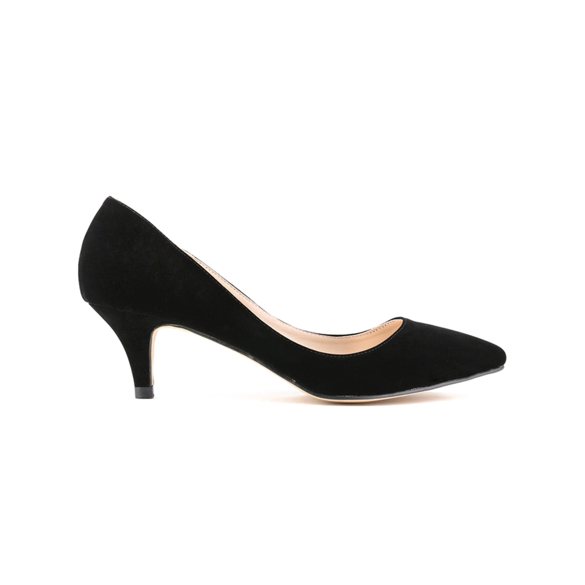 Woobling Womens Dress Shoes Sexy Stiletto Heel Kitten Pumps Lightweight High Heels Wedding Comfort Pointy Toe Pump Shoe Black 5.5 Black 5.5