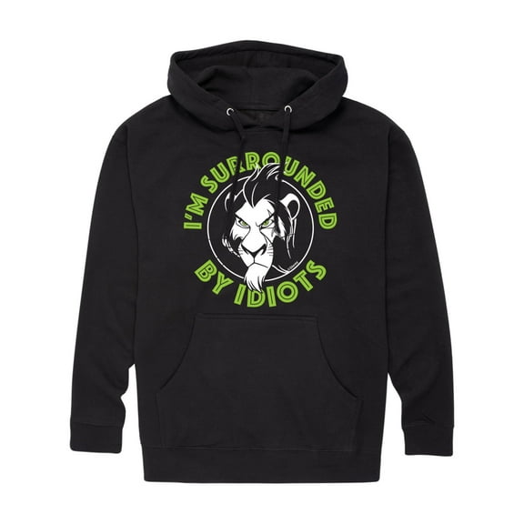 The Lion King - Surrounded By Idiots - Men's Pullover Hooded Fleece Sweatshirt